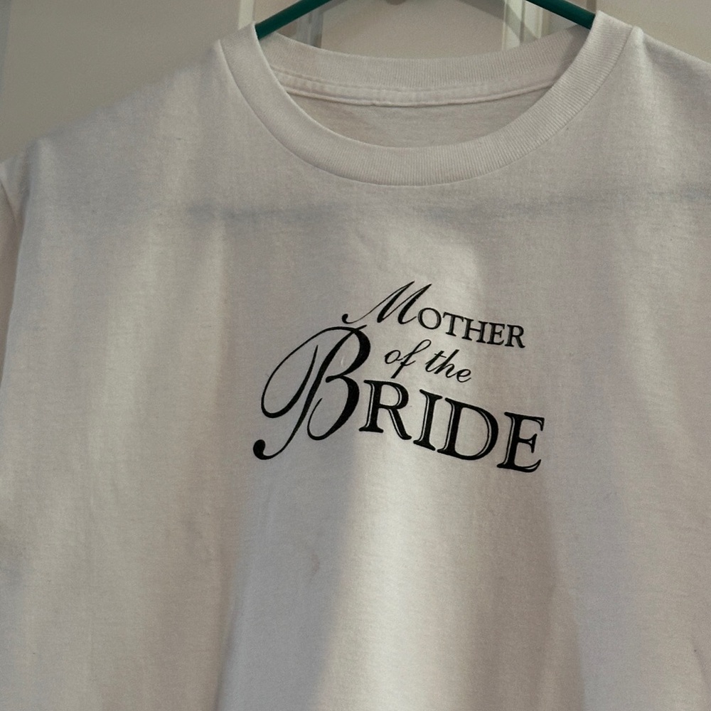 White 'Mother of the Bride' T-Shirt